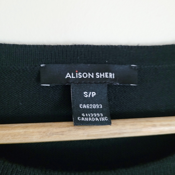 Vintage Abstract Geometric Wool Blend Knit Sweater - S - Picture 6 of 10